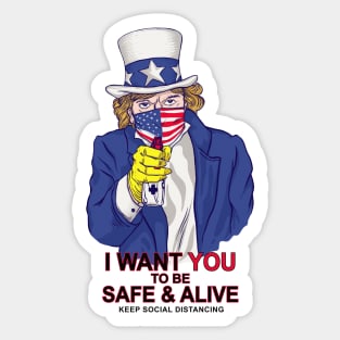 I WANT YOU Sticker